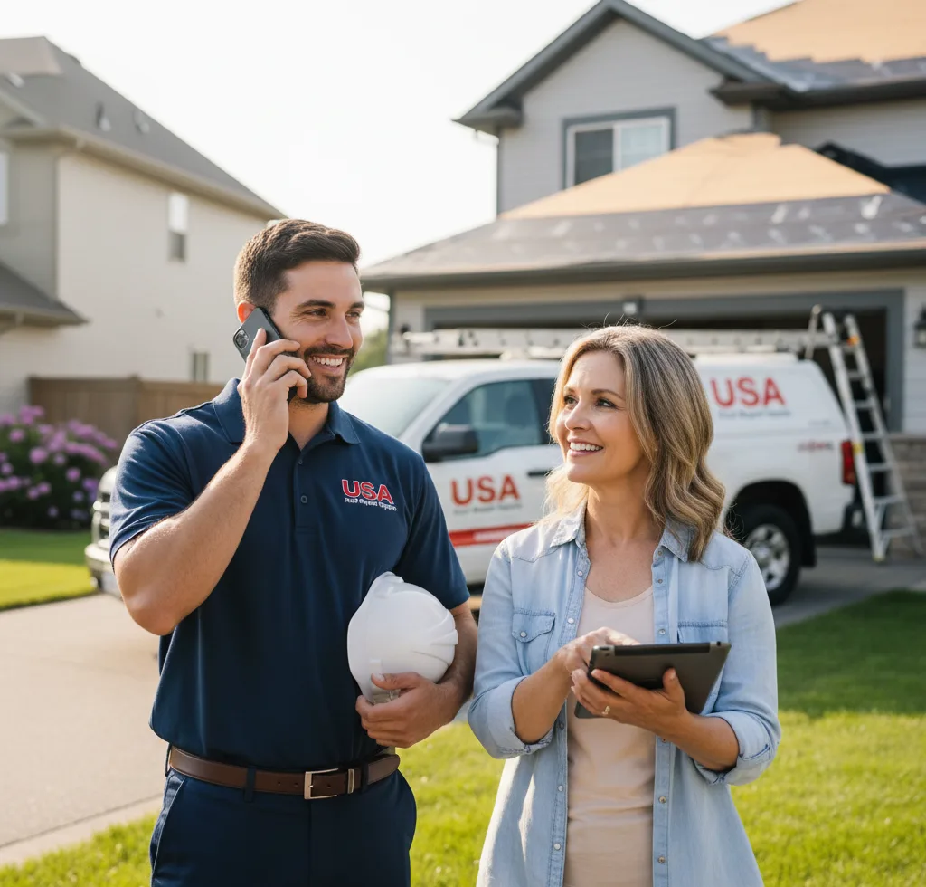 USA Roof Repair Experts customer support in Spencerport